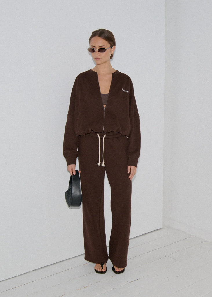 Pinky & Kamal - Bomber Jacket - Choc Brown