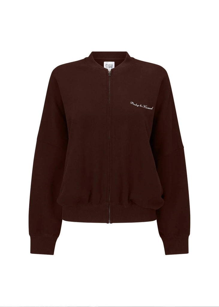 Pinky & Kamal - Bomber Jacket - Choc Brown