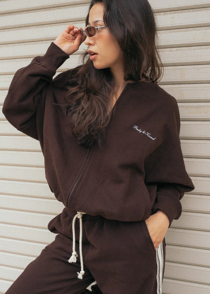 Pinky & Kamal - Bomber Jacket - Choc Brown