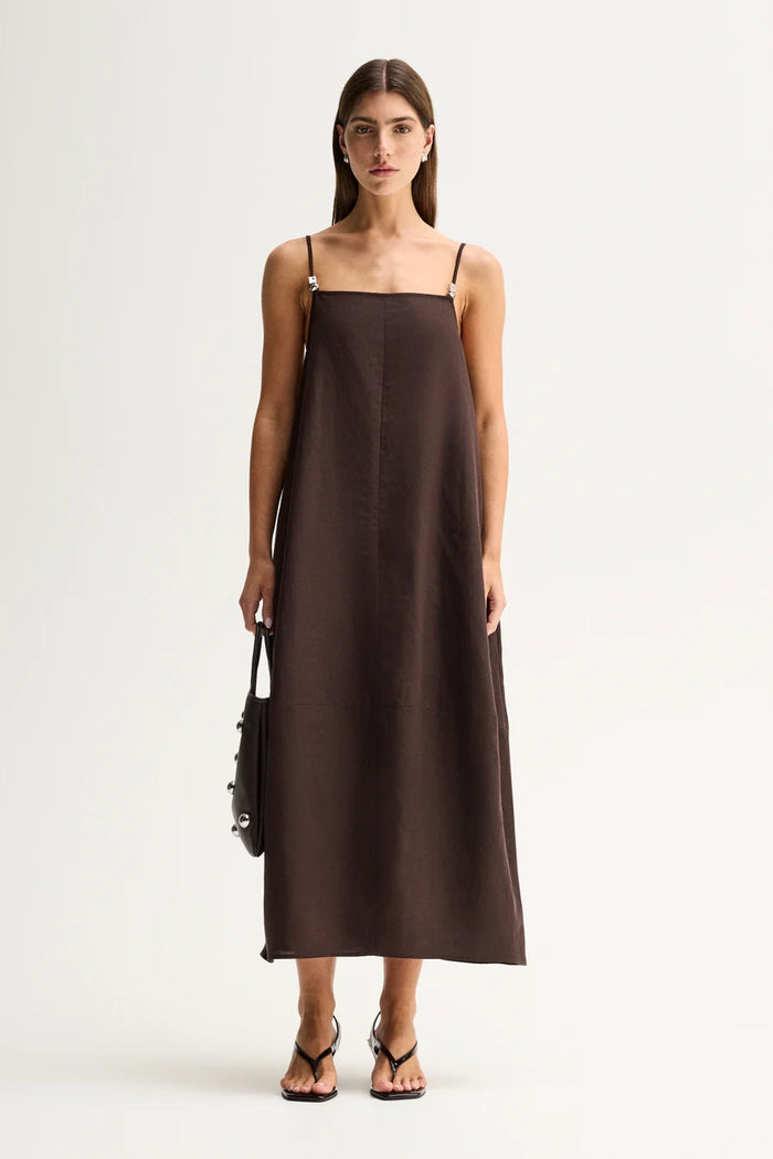 Elka - Carlo Maxi Dress - Chocolate