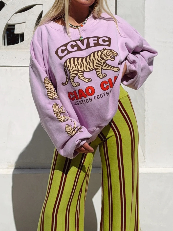 Ciao Ciao- CCVFC Tiger Sweater- Pink