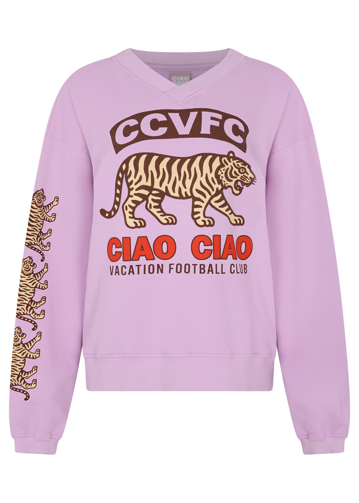 Ciao Ciao- CCVFC Tiger Sweater- Pink