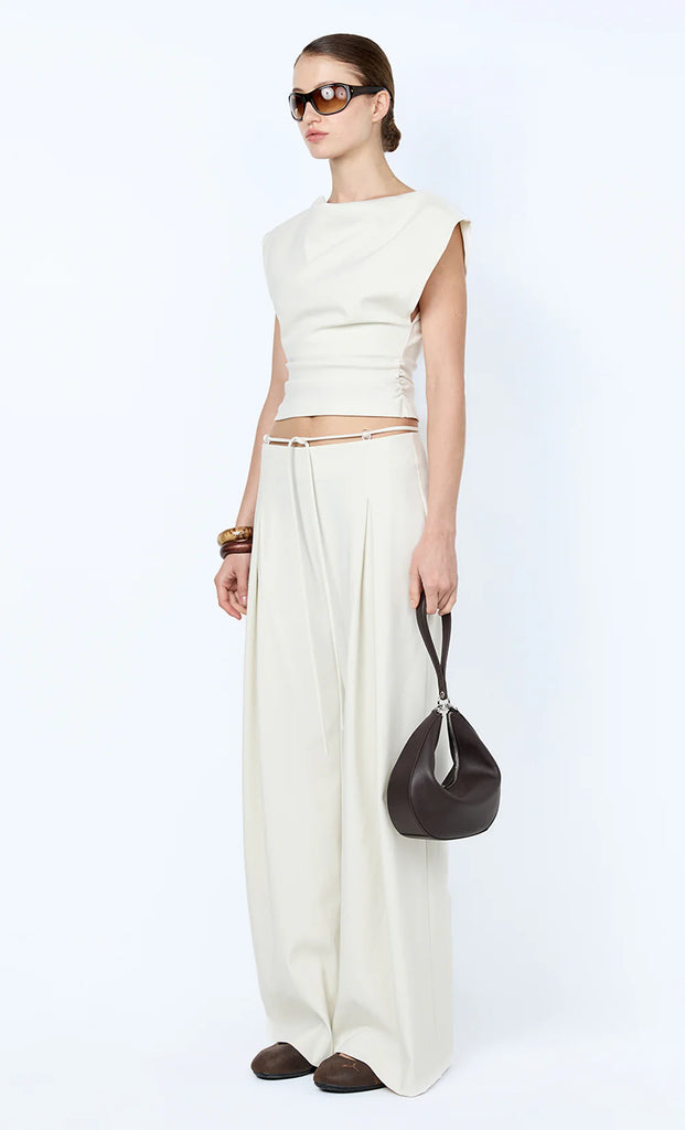 Bec & Bridge - Devyn Cowl Top - Cream