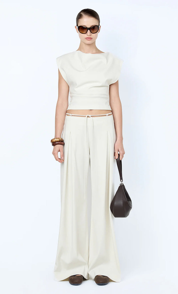 Bec & Bridge - Devyn Cowl Top - Cream