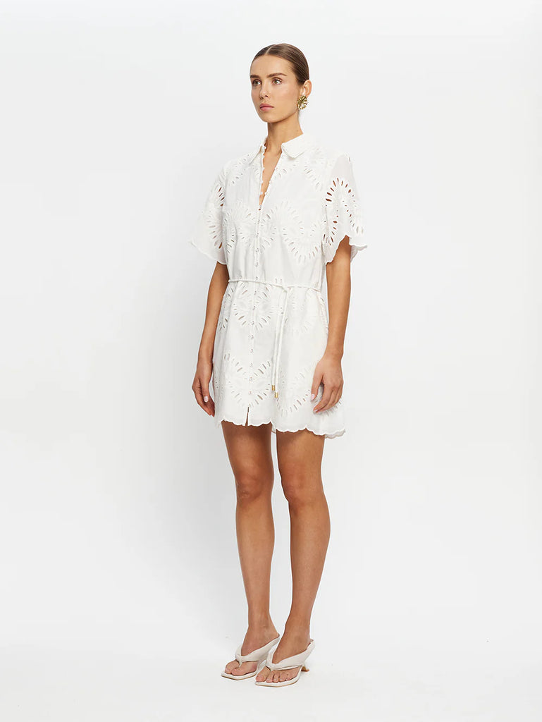 Kivari - Danielle Mini Shirt Dress - Ivory