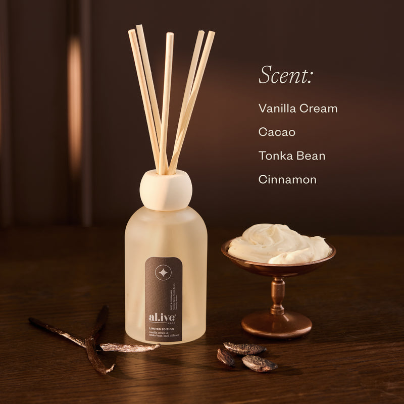 Alive - Vanilla Cream & Tonka Bean Reed Diffuser