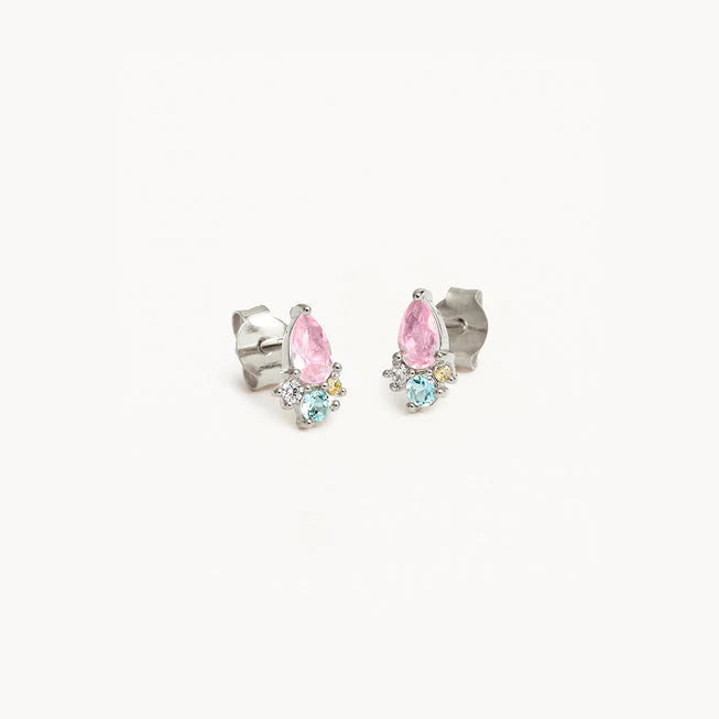 By Charlotte - Cherished Connections Stud Earrings - Silver