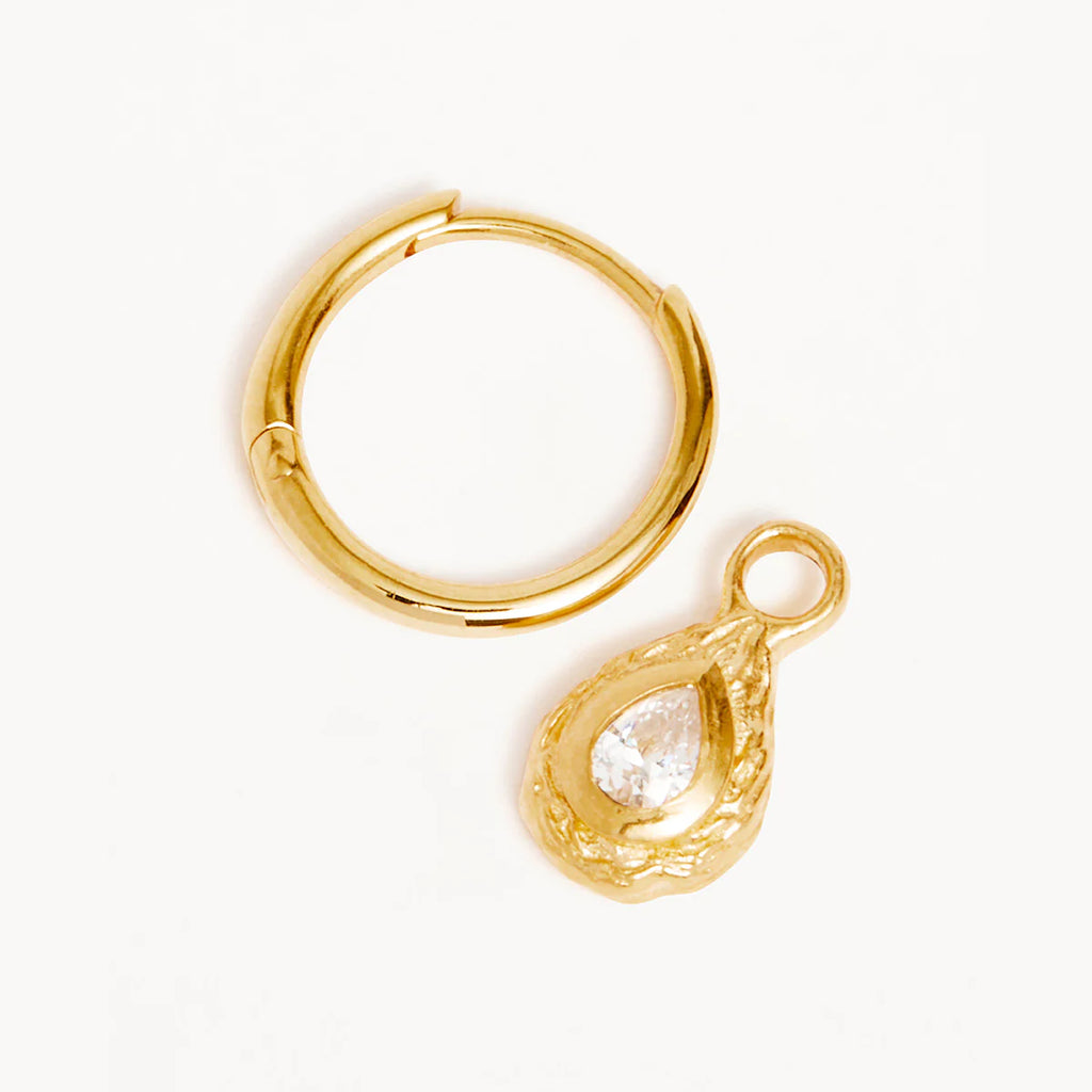 By Charlotte - With Love Hoop Earrings - Gold