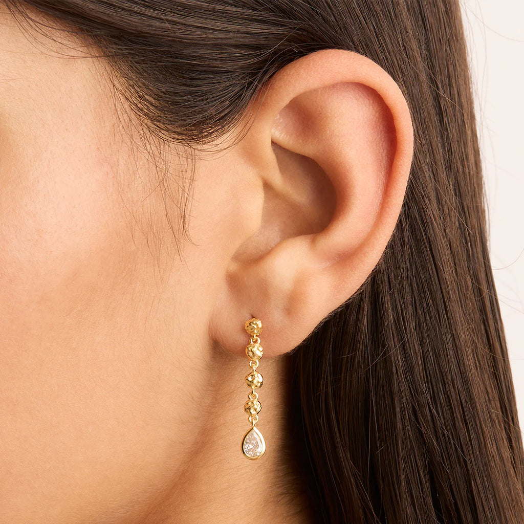 By Charlotte - Adore You Drop Earrings - Gold