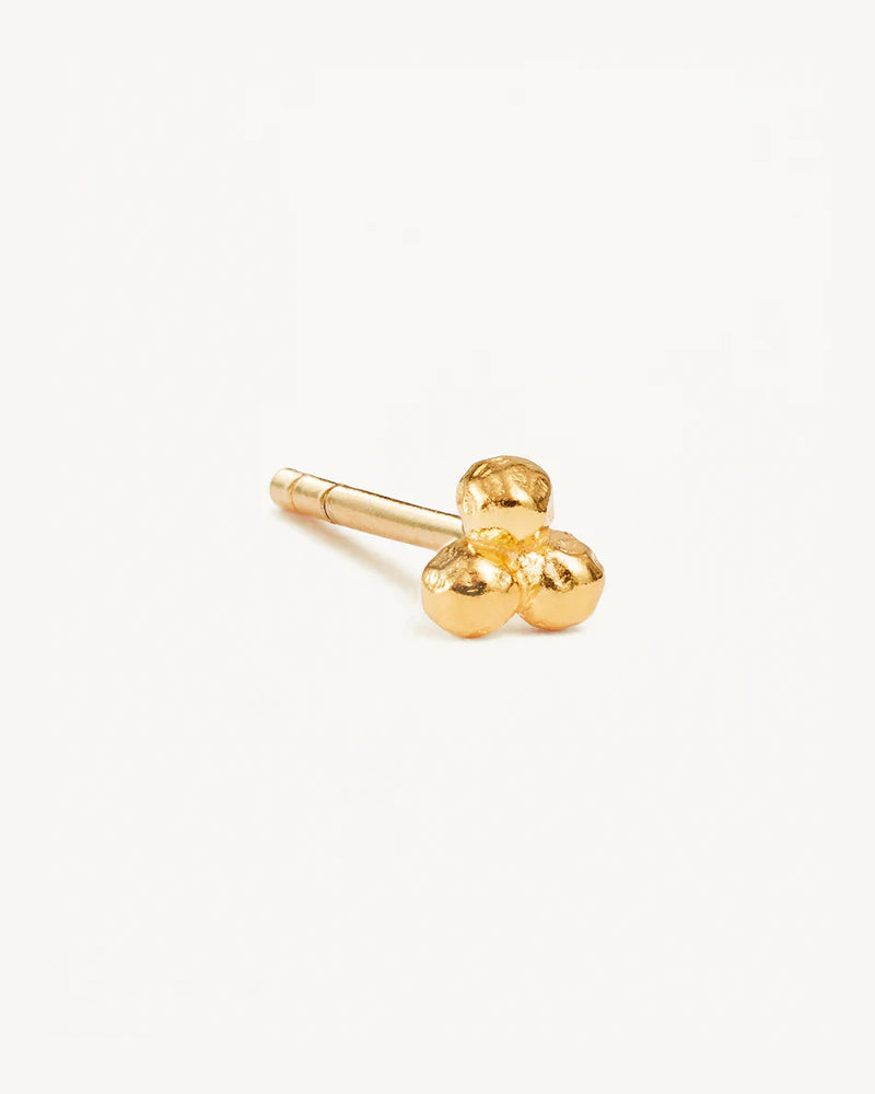 By Charlotte - Karma Stud Earrings - 18k Gold Vermeil