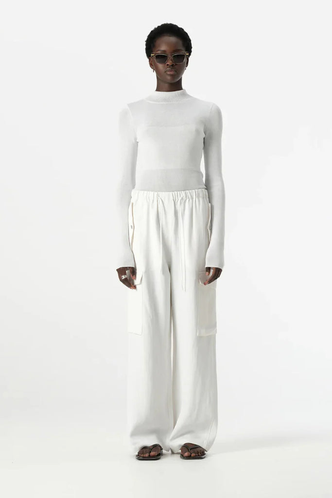 Elka - Cotti Knit Top - White