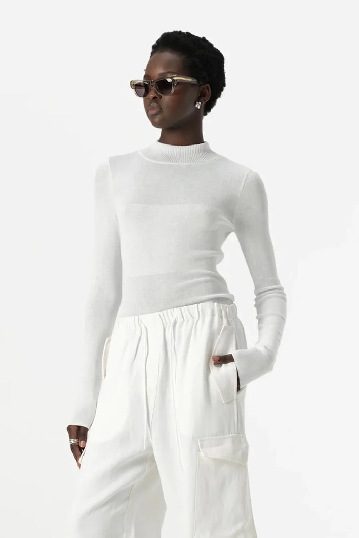 Elka - Cotti Knit Top - White