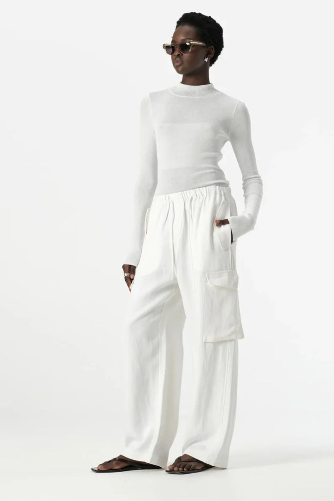Elka - Cotti Knit Top - White