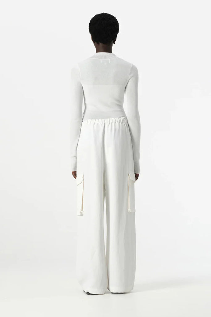 Elka - Cotti Knit Top - White