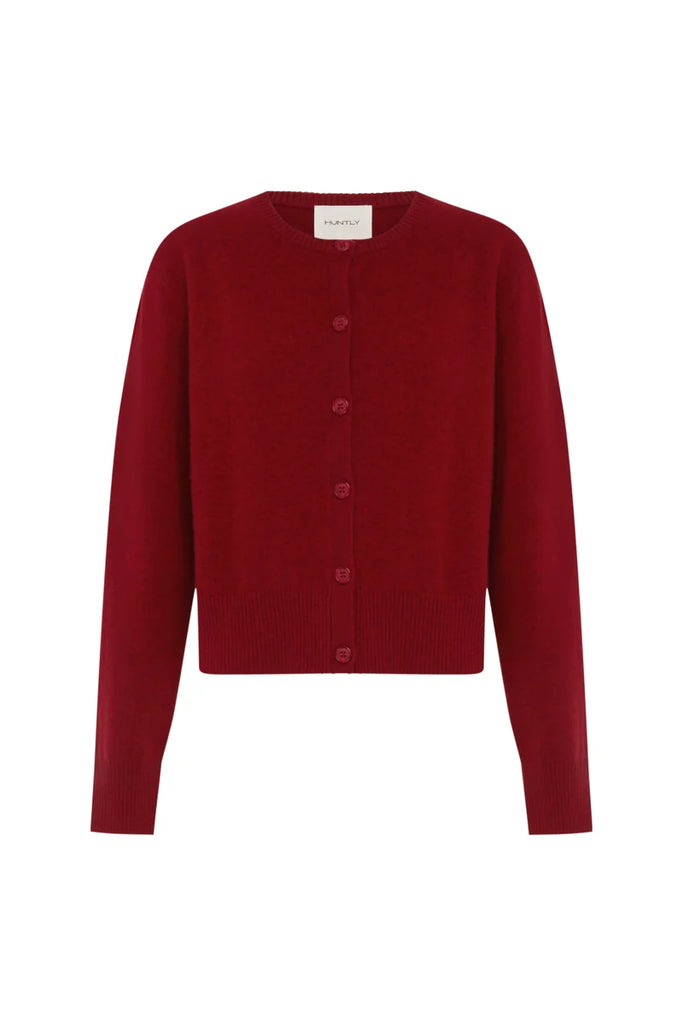 Huntly- Elodie Cardigan- Winecask
