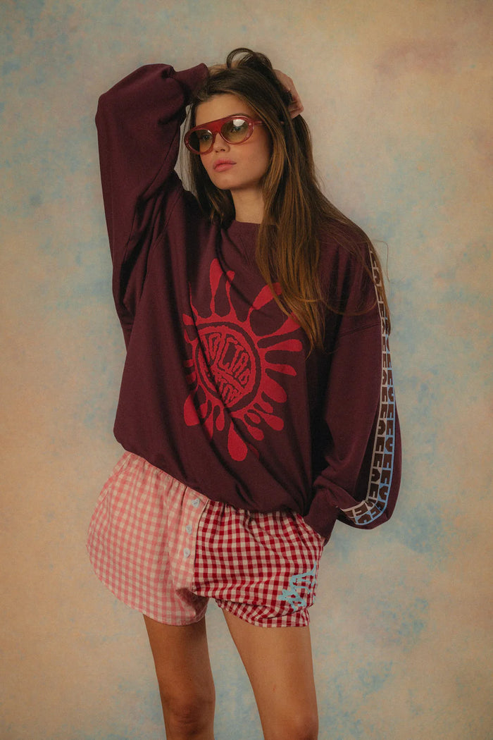 Ciao Ciao- Emboss OS Sweater- Multi