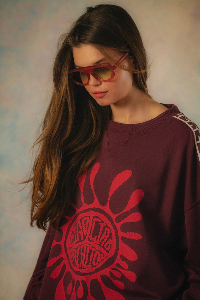 Ciao Ciao- Emboss OS Sweater- Multi