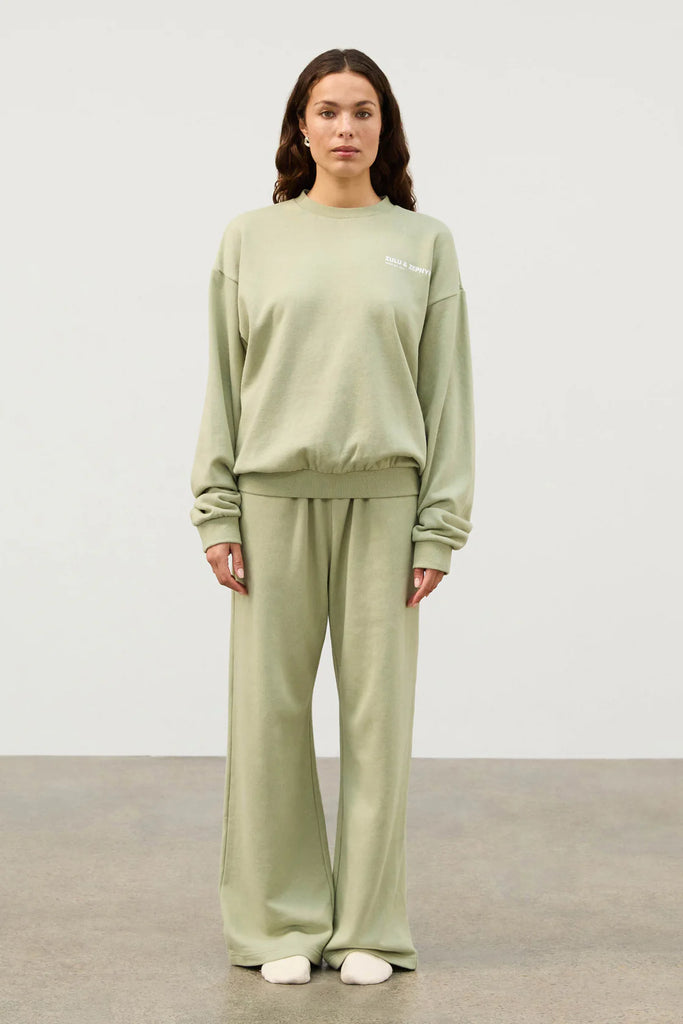 Zulu & Zephyr - Fleece Sport Sweatshirt - Eucalyptus