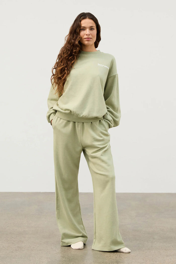 Zulu & Zephyr - Fleece Sport Sweatshirt - Eucalyptus