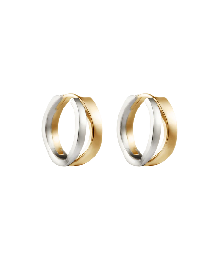 Kirstin Ash - Flux Hoops - Mixed Metal