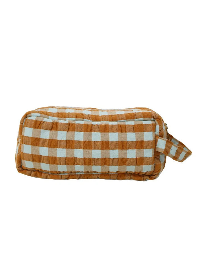 Mosey Me - Honey Blue Seersucker Dopp Kit
