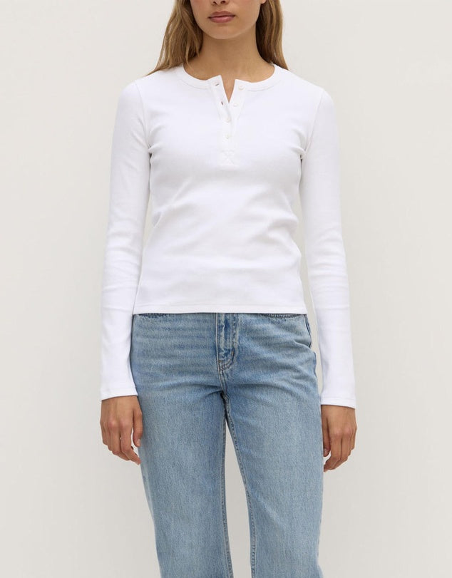 Assembly - Anya Long Sleeve Tee - White