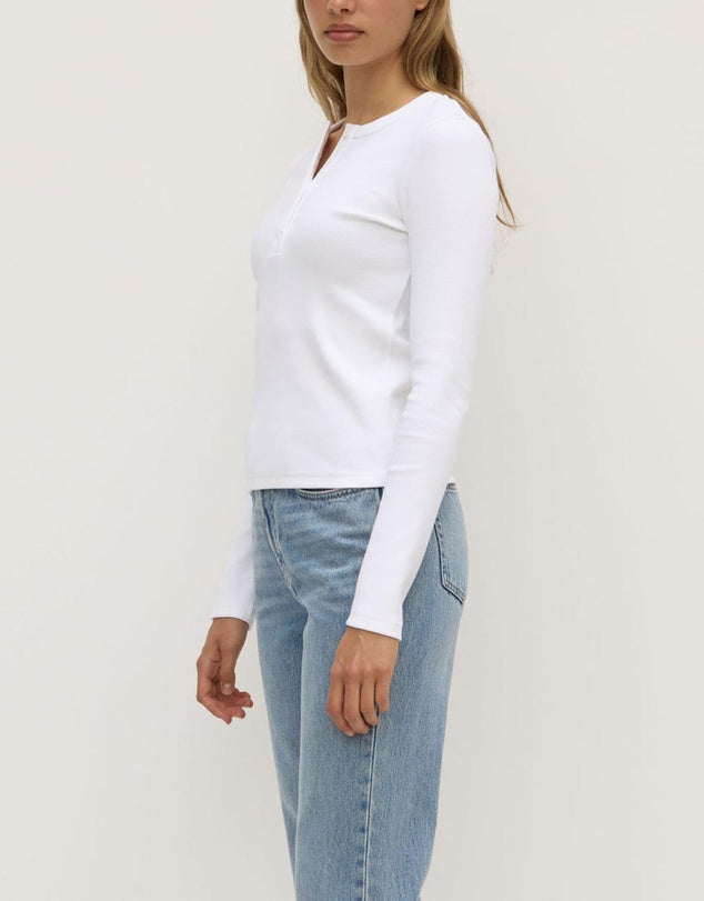 Assembly - Anya Long Sleeve Tee - White