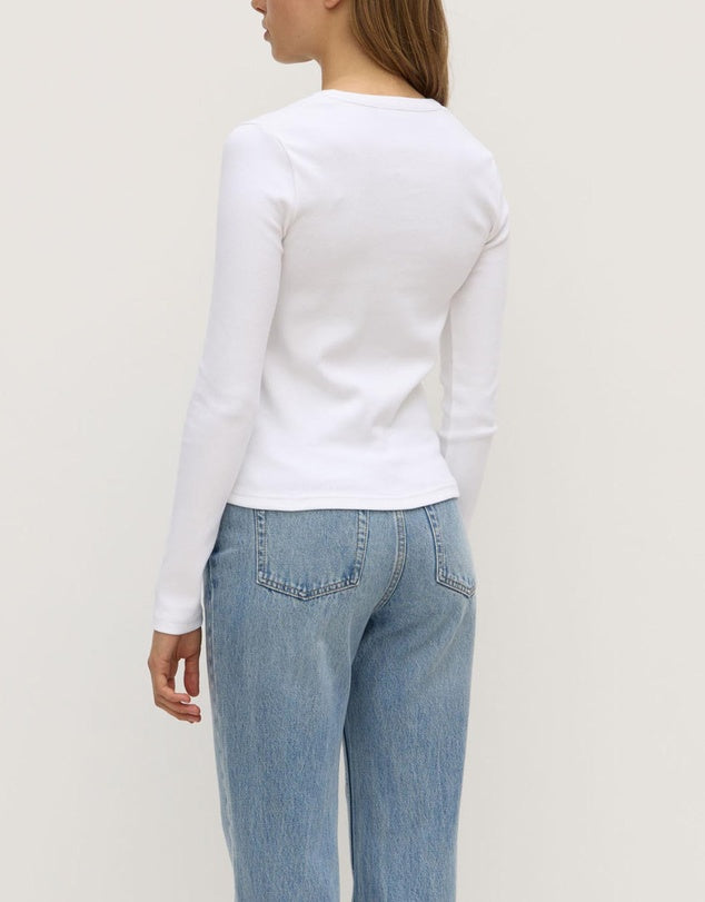 Assembly - Anya Long Sleeve Tee - White
