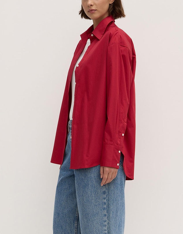 Assembly - Everyday Poplin Shirt - Dark Cherry