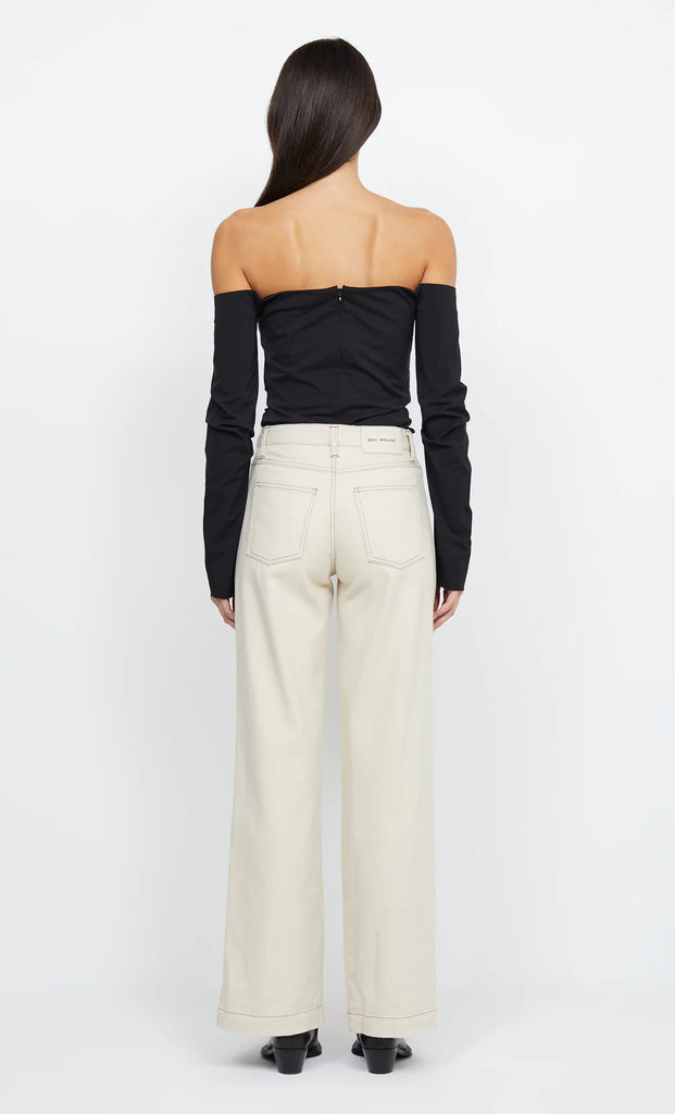 Bec & Bridge - Dylan High Waisted Pant - Ecru