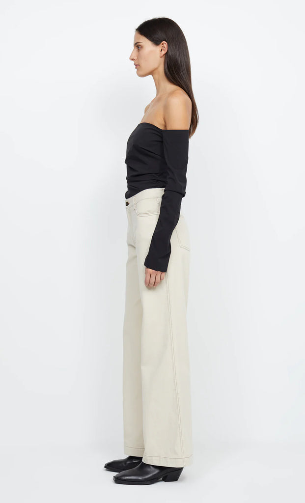 Bec & Bridge - Dylan High Waisted Pant - Ecru