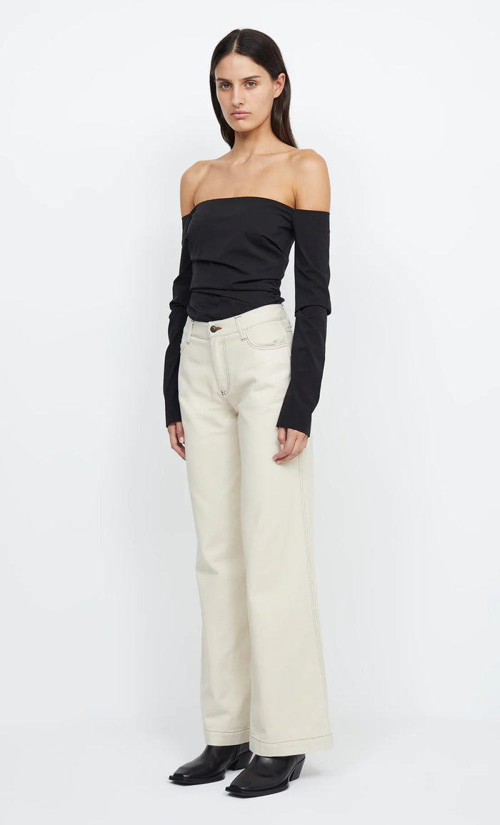 Bec & Bridge - Dylan High Waisted Pant - Ecru