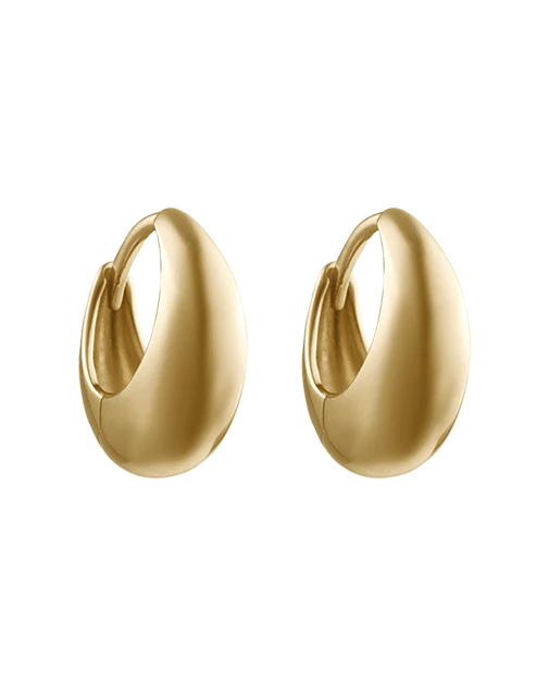 Kirstin Ash - Indigo Hoops Medium (18k Gold Plated)