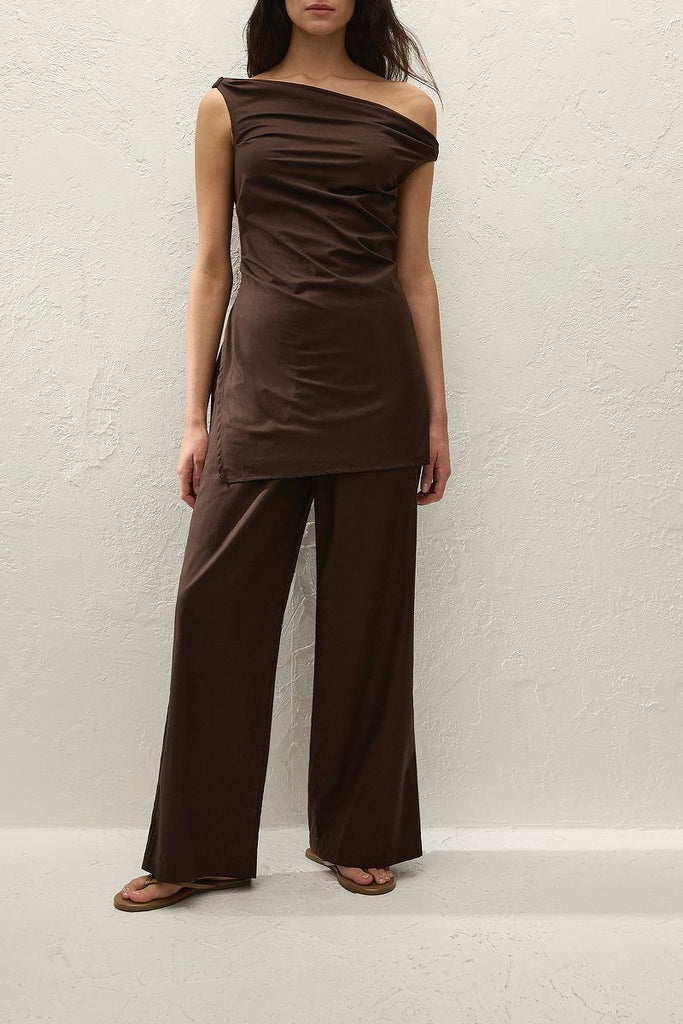 Faithfull The Brand - SABINE PANTS - ESPRESSO