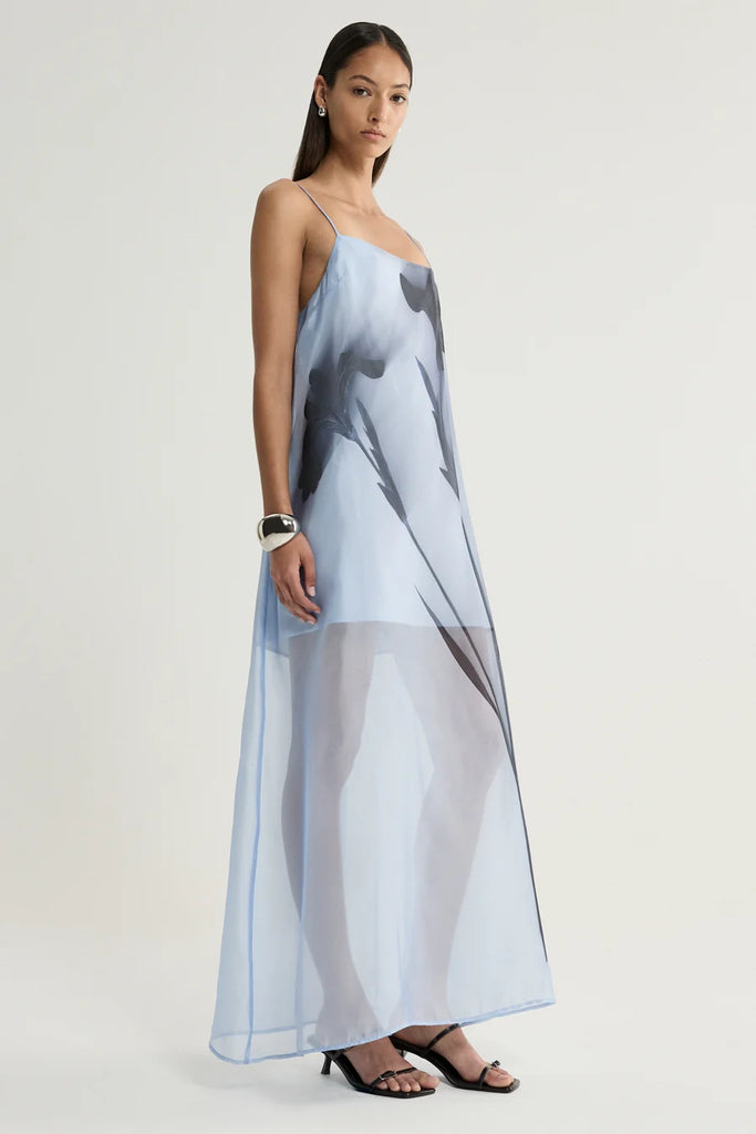 Elka - Jade Dress - Blue Floral Print