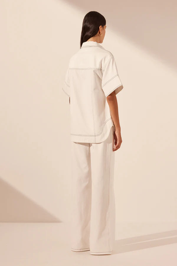 Shona Joy - Straight Leg Jean - Ivory