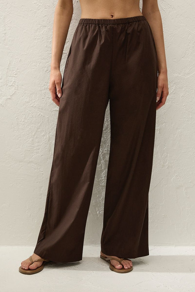Faithfull The Brand - SABINE PANTS - ESPRESSO