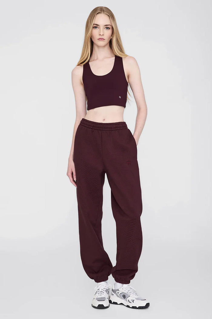 Anine Bing- Karter Jogger- Dark Burgundy