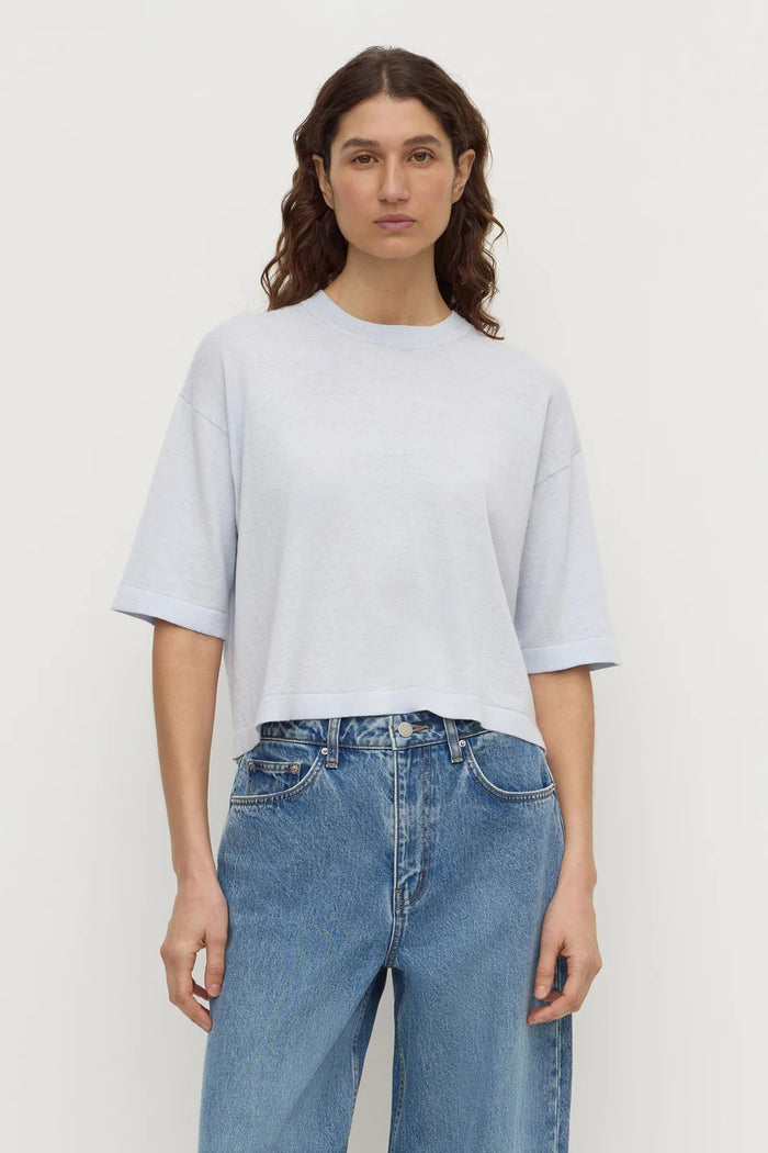 Assembly - Kensy Cotton Cashmere Tee - Powder Blue