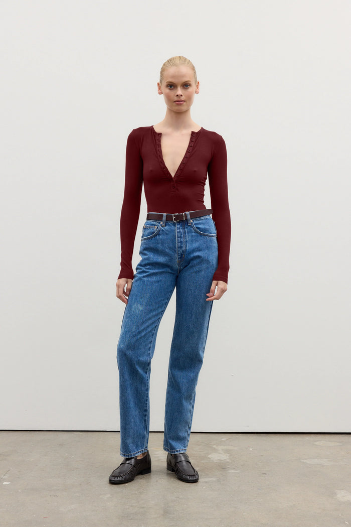 Bayse Brand- Lara Bodysuit- Wine