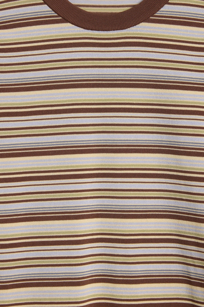 Faithful - Leandra T-Shirt - Canaria Stripe Carob