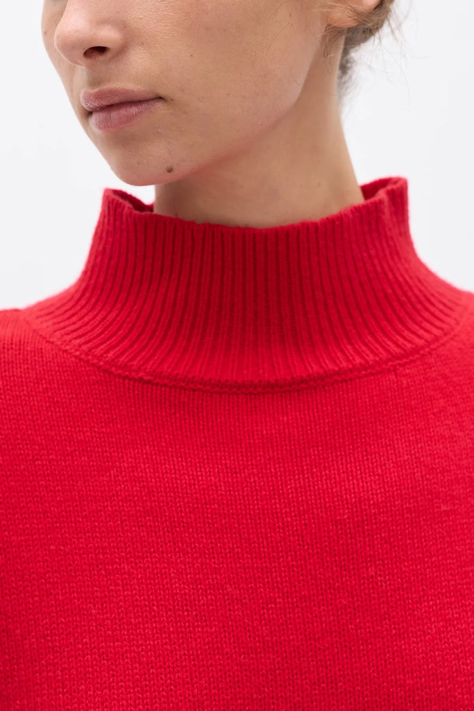Bayse- Lottie Knit- Turtleneck- Red