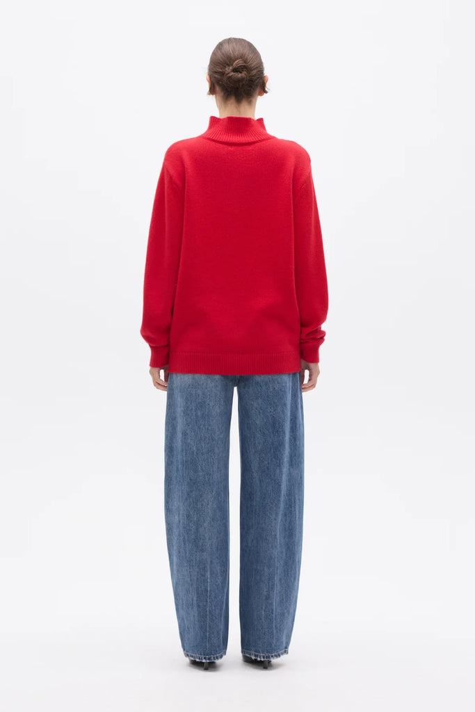 Bayse- Lottie Knit- Turtleneck- Red