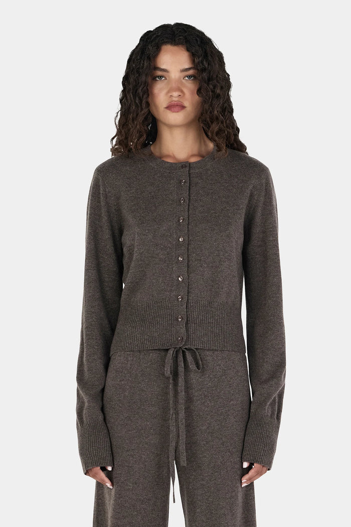 Hansen & Gretel- Lucielle Cashmere Cardigan- Charcoal