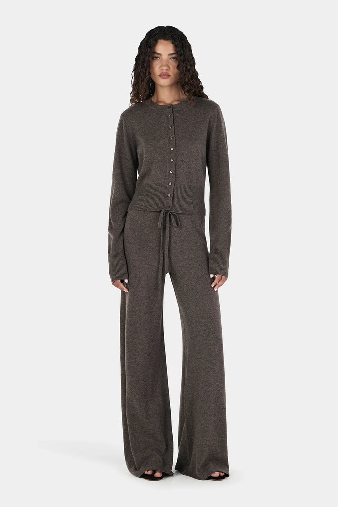 Hansen & Gretel- Lucielle Cashmere Cardigan- Charcoal