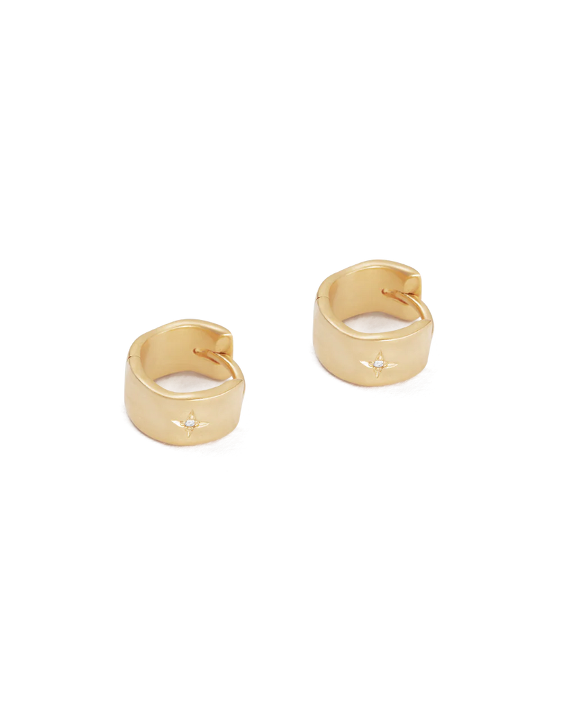 Kirstin Ash - Luna Hoops -18k Gold Vermeil