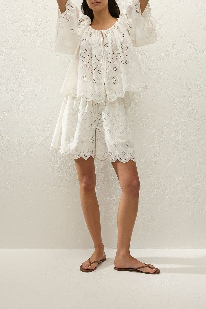 Faithfull The Brand - FONDACO TOP - BIANCA BRODERIE WHITE