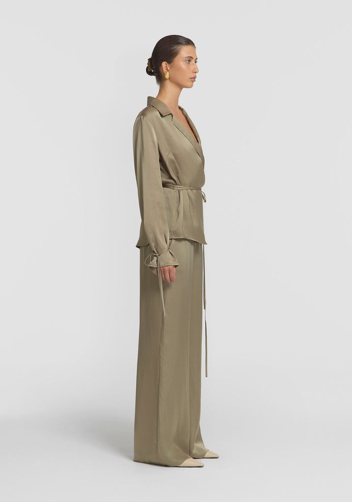Viktoria & Woods - Amberly Wrap Shirt - Pistachio