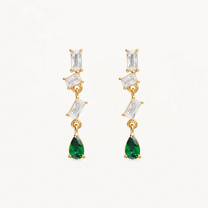 By Charlotte - Magnetic Soul Drop Earrings - 18k Gold Vermeil