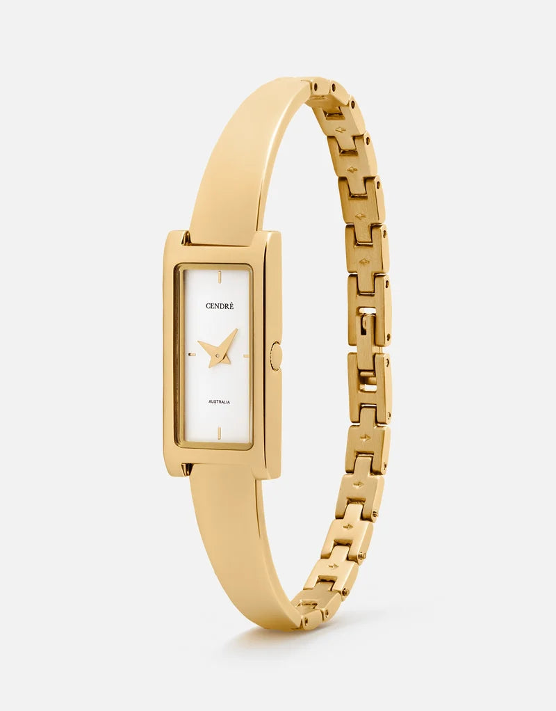 Cendre - Mara Watch - White - 14K Gold